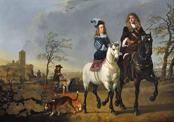 Aelbert Cuyp Lady and Gentleman on Horseback Germany oil painting art